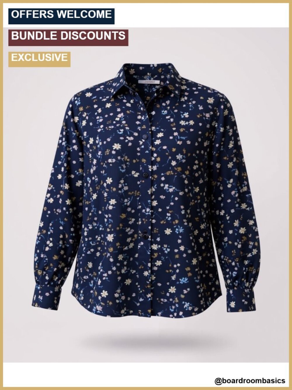 Women's Long Sleeve Flowy Blouse Dressy Casual Office Work Top